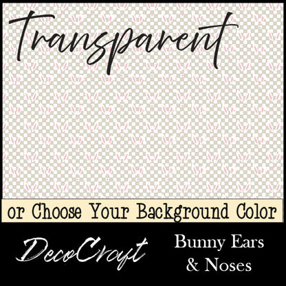 DecoCraft - Transparent - Spring & Easter - Bunny Ears & Noses