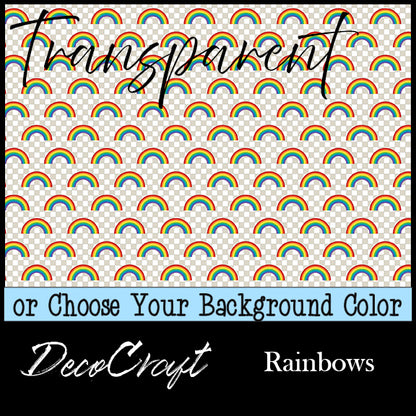 DecoCraft - Transparent - Landscapes & Skies - Rainbows
