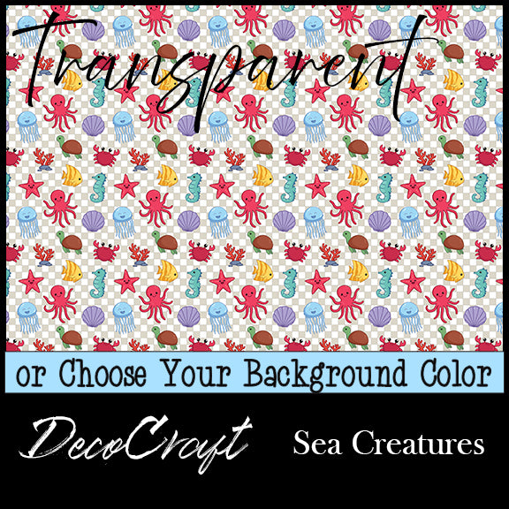 DecoCraft - Transparent - Animals - Sea Life - Sea Creatures