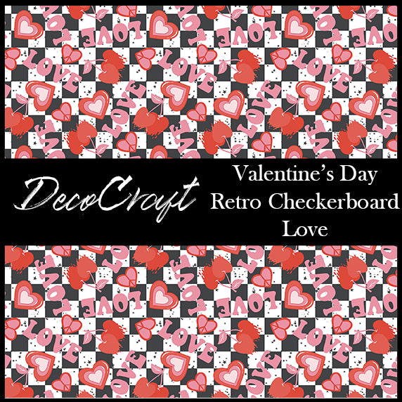 DecoCraft - Valentine's Day - Retro Checkerboard Love