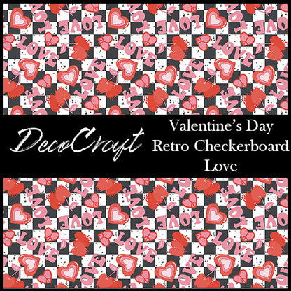 DecoCraft - Valentine's Day - Retro Checkerboard Love