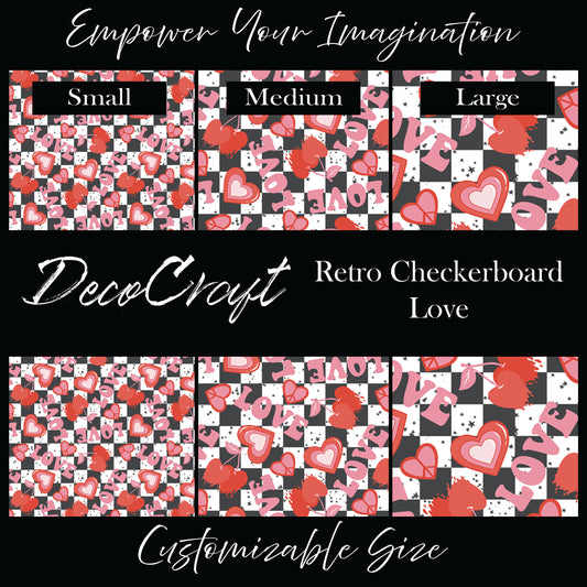 DecoCraft - Valentine's Day - Retro Checkerboard Love