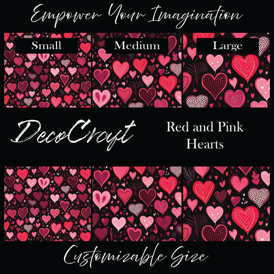 DecoCraft - Valentine's Day - Red and Pink Hearts