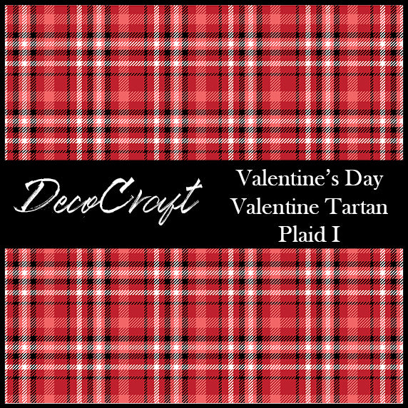DecoCraft - Plaid - Valentine's Day - Tartan Plaid I