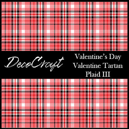 DecoCraft - Plaid - Valentine's Day - Tartan Plaid III