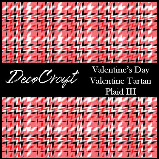 DecoCraft - Plaid - Valentine's Day - Tartan Plaid III