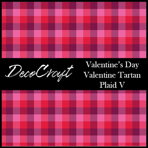 DecoCraft - Plaid - Valentine's Day - Tartan Plaid V