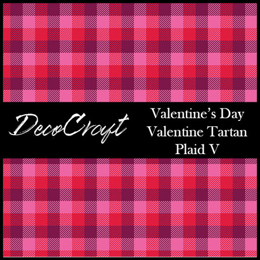 DecoCraft - Plaid - Valentine's Day - Tartan Plaid V