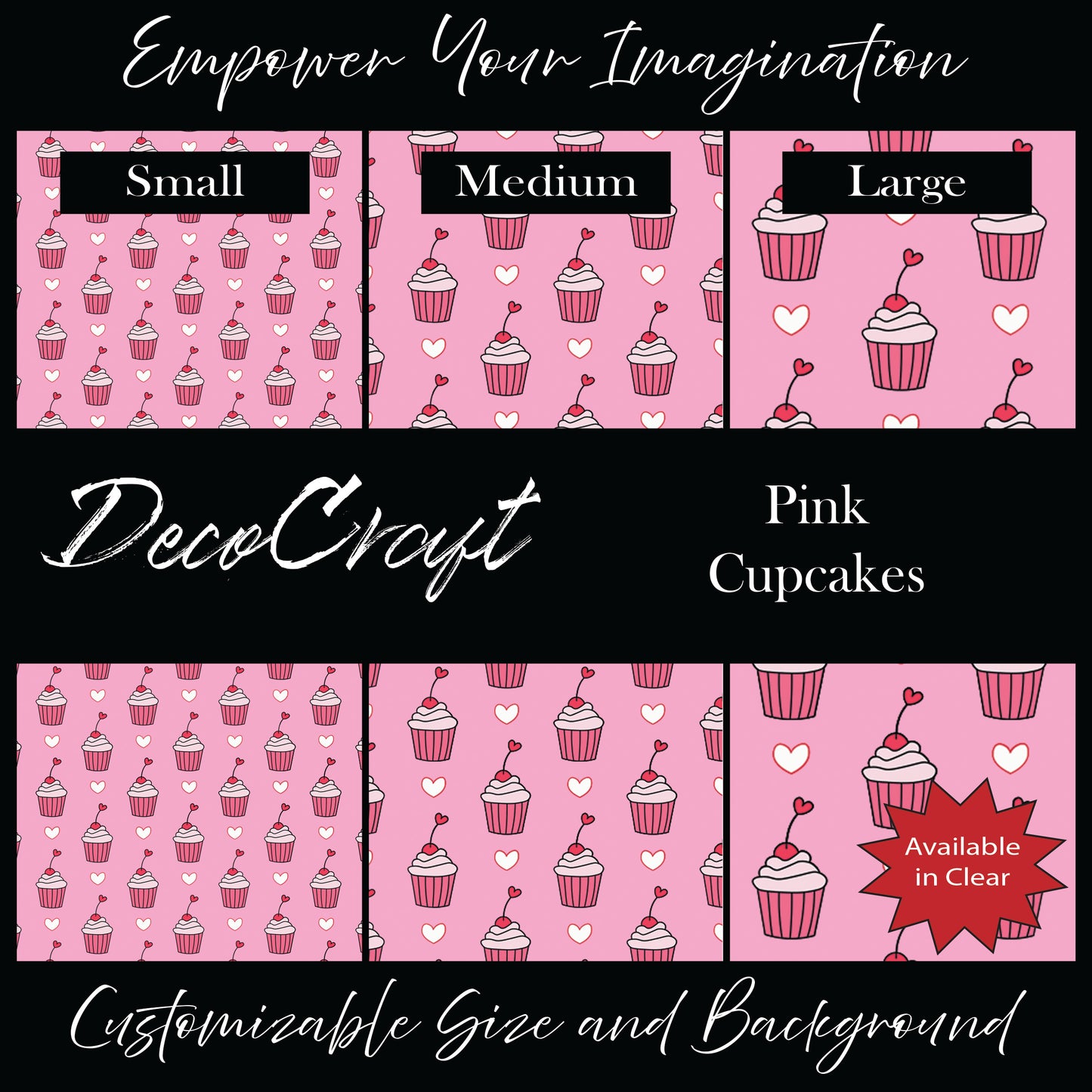 DecoCraft - Valentine's Day - Pink Cupcakes