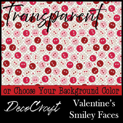 DecoCraft - Transparent - Valentine's Day - Smiley Faces