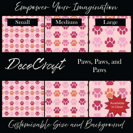 DecoCraft - Valentine's Day - Paws, Paws, & Paws