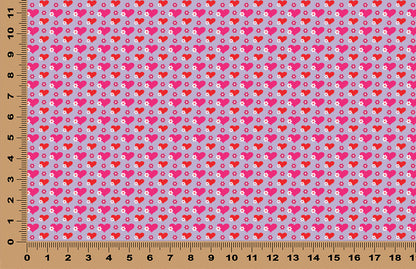 DecoCraft - Transparent - Valentine's Day - Hearts & Daisys