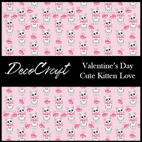 DecoCraft - Valentine's Day - Cute Kitten Love