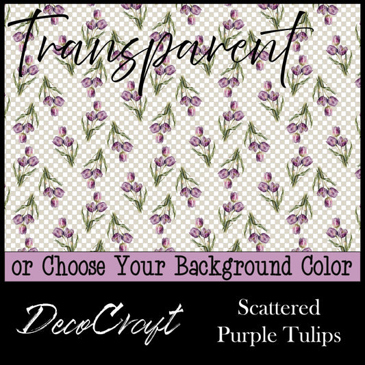 DecoCraft - Flowers & Greenery - Scattered - Purple Tulips