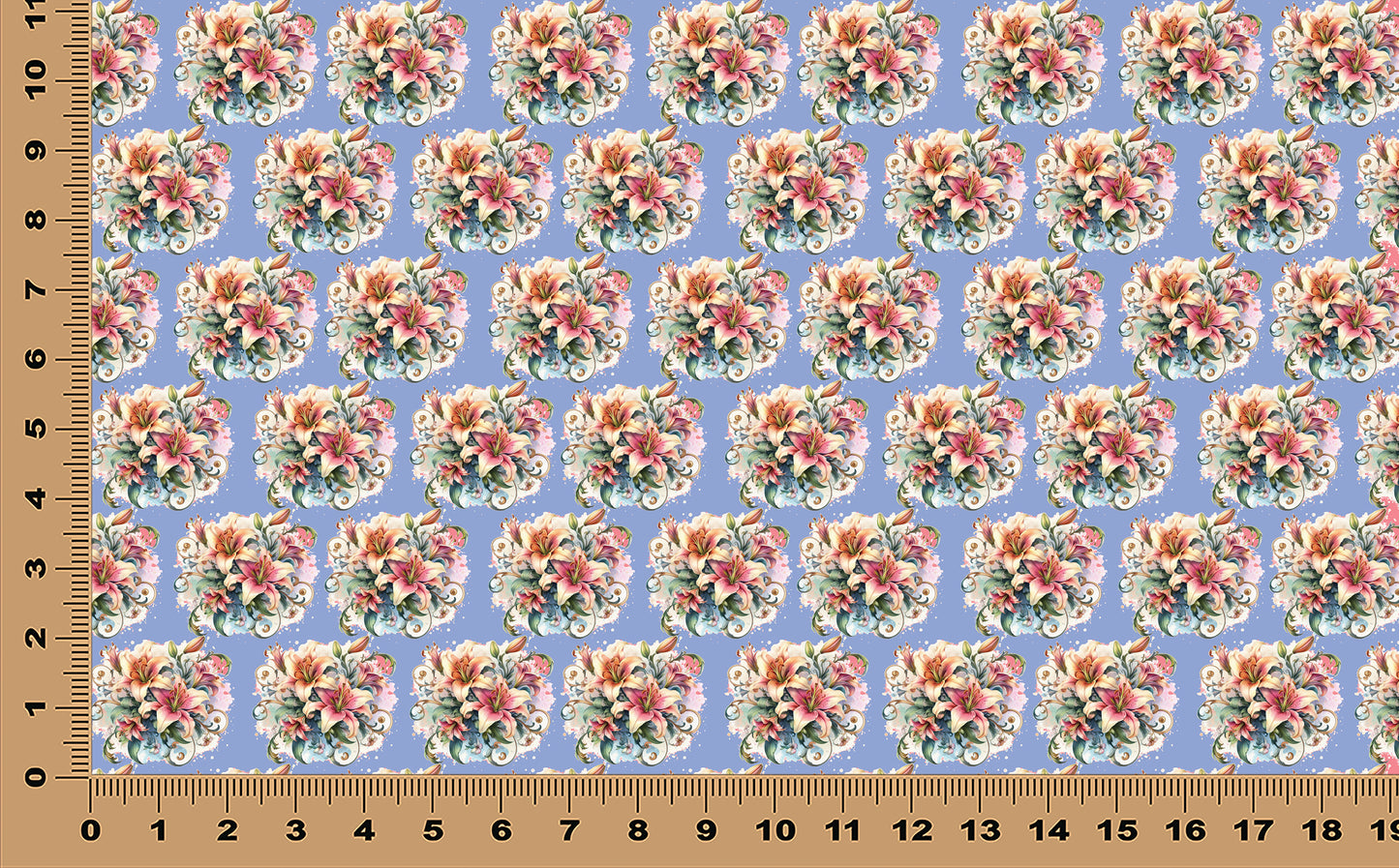 DecoCraft - Flowers & Greenery - Scattered - Water Color Flowers - Lilies
