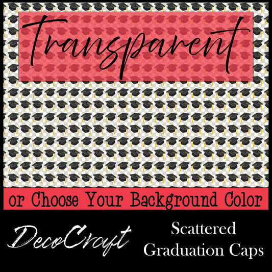 DecoCraft - Graduation- Scattered - Graduation Caps