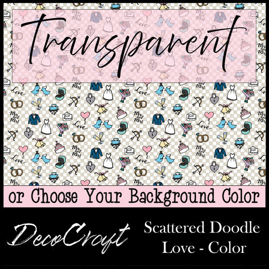 DecoCraft - Wedding - Scattered - Doodle Love - Color