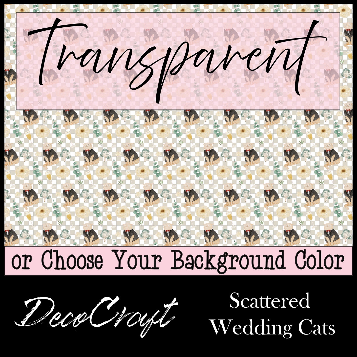 DecoCraft - Wedding - Scattered - Wedding Cats