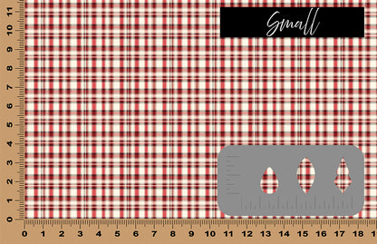 DecoCraft Christmas - Tan and Red Plaid