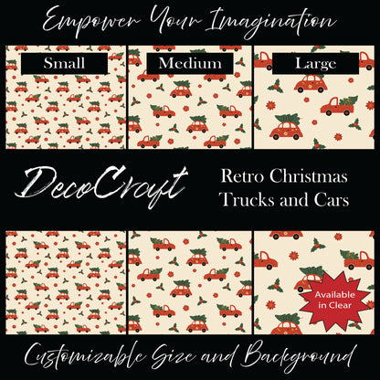 DecoCraft Christmas - Retro Christmas Trucks and Cars