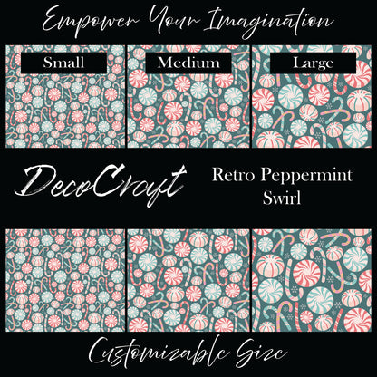 DecoCraft Christmas - Retro Peppermint Swirl