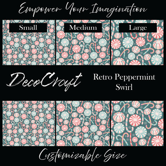 DecoCraft Christmas - Retro Peppermint Swirl