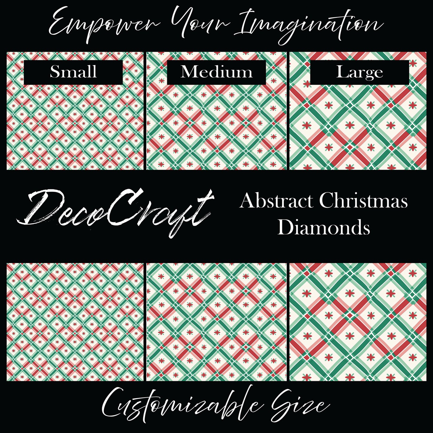 DecoCraft Christmas - Abstract Christmas Diamonds