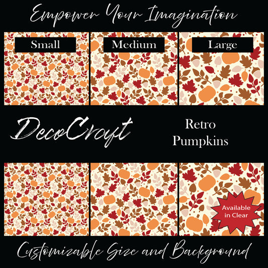 DecoCraft - Fall/Autumn - Retro Pumpkins