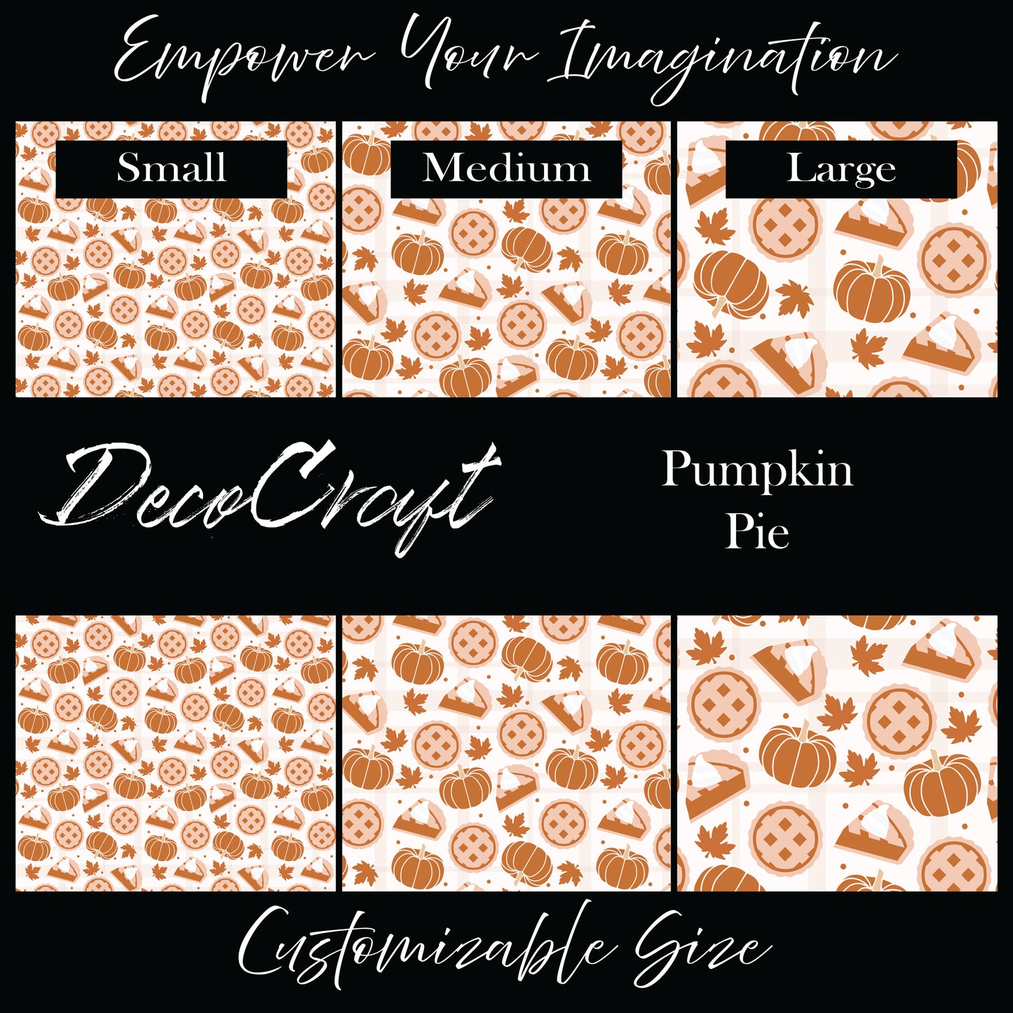 DecoCraft - Fall/Autumn - Pumpkin Pie