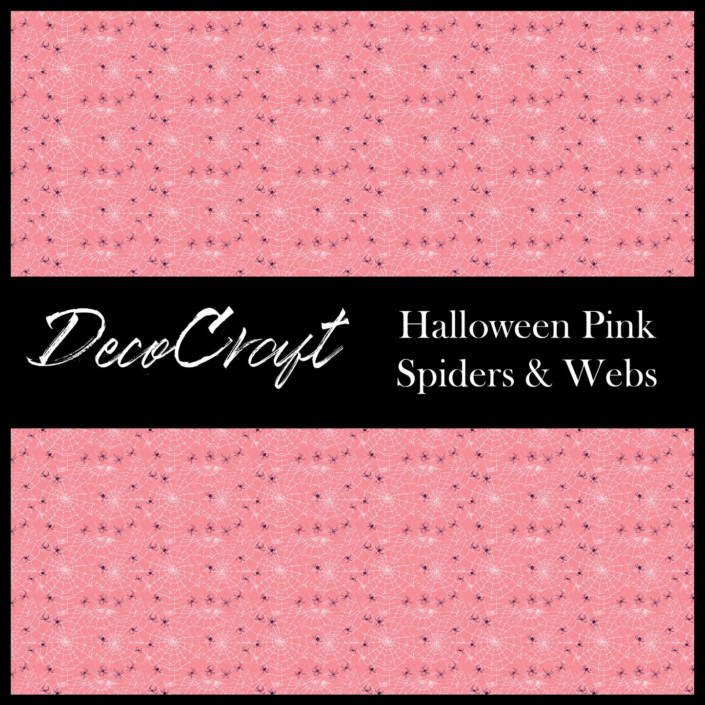 DecoCraft - Halloween - Pink Spiders & Webs