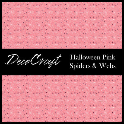 DecoCraft - Halloween - Pink Spiders & Webs