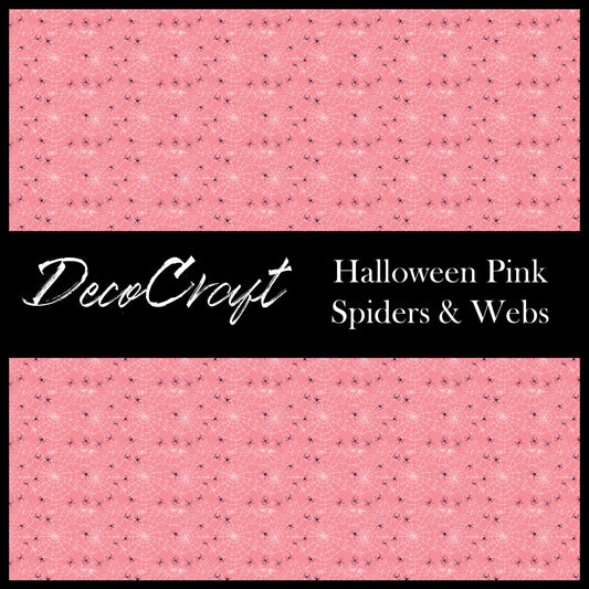 DecoCraft - Halloween - Pink Spiders & Webs