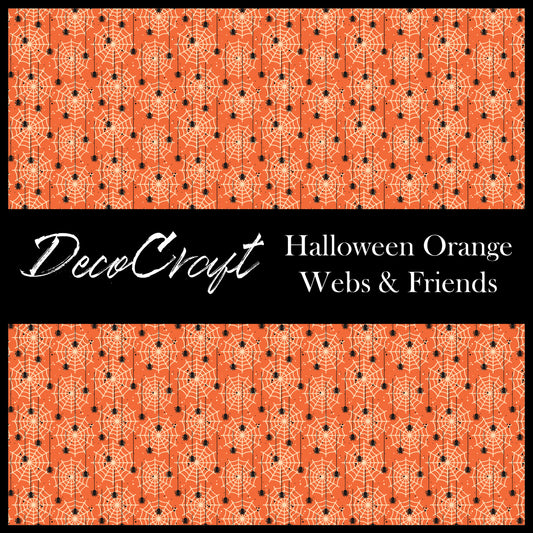 DecoCraft - Halloween - Orange Webs & Friends