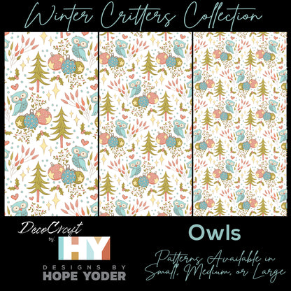 DecoCraft - Designs by Hope Yoder - Winter Critters - Owls