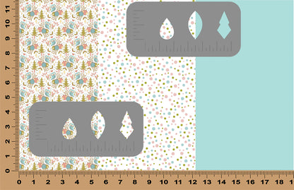 DecoCraft - Designs by Hope Yoder - Terrific Trios - Owls, Lots-O-Dots, & Blue Solid (1 Sheet)