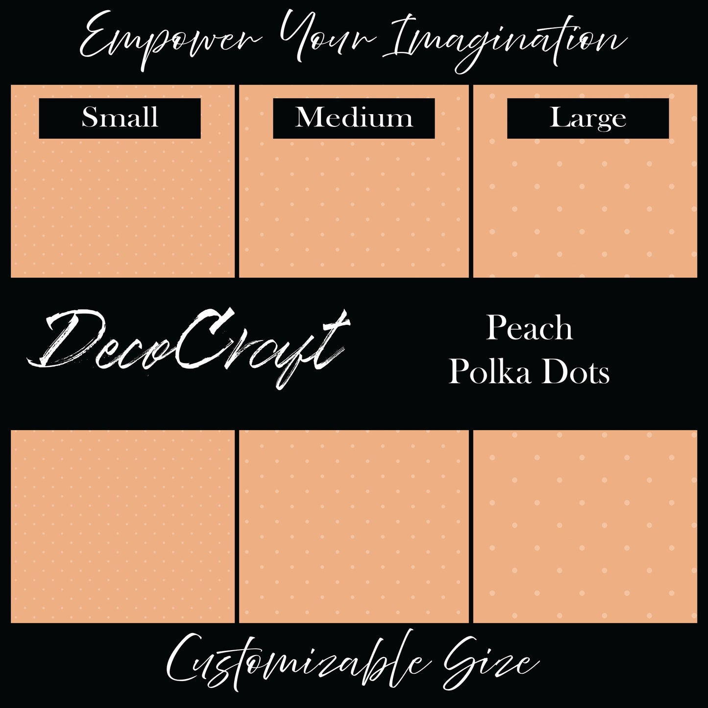 DecoCraft - Fall/Autumn - Peach Dot