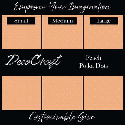 DecoCraft - Fall/Autumn - Peach Dot