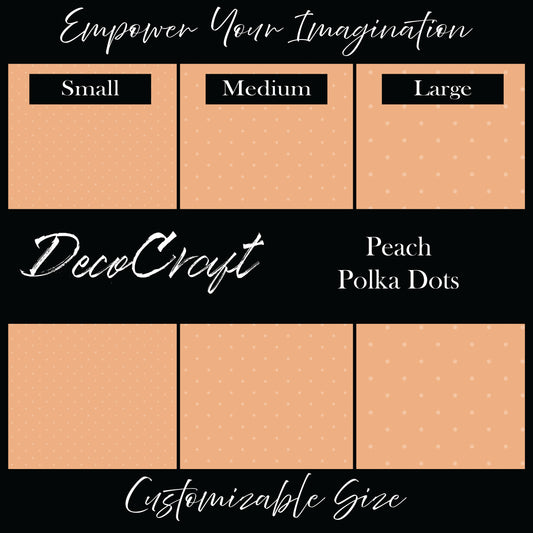 DecoCraft - Fall/Autumn - Peach Dot