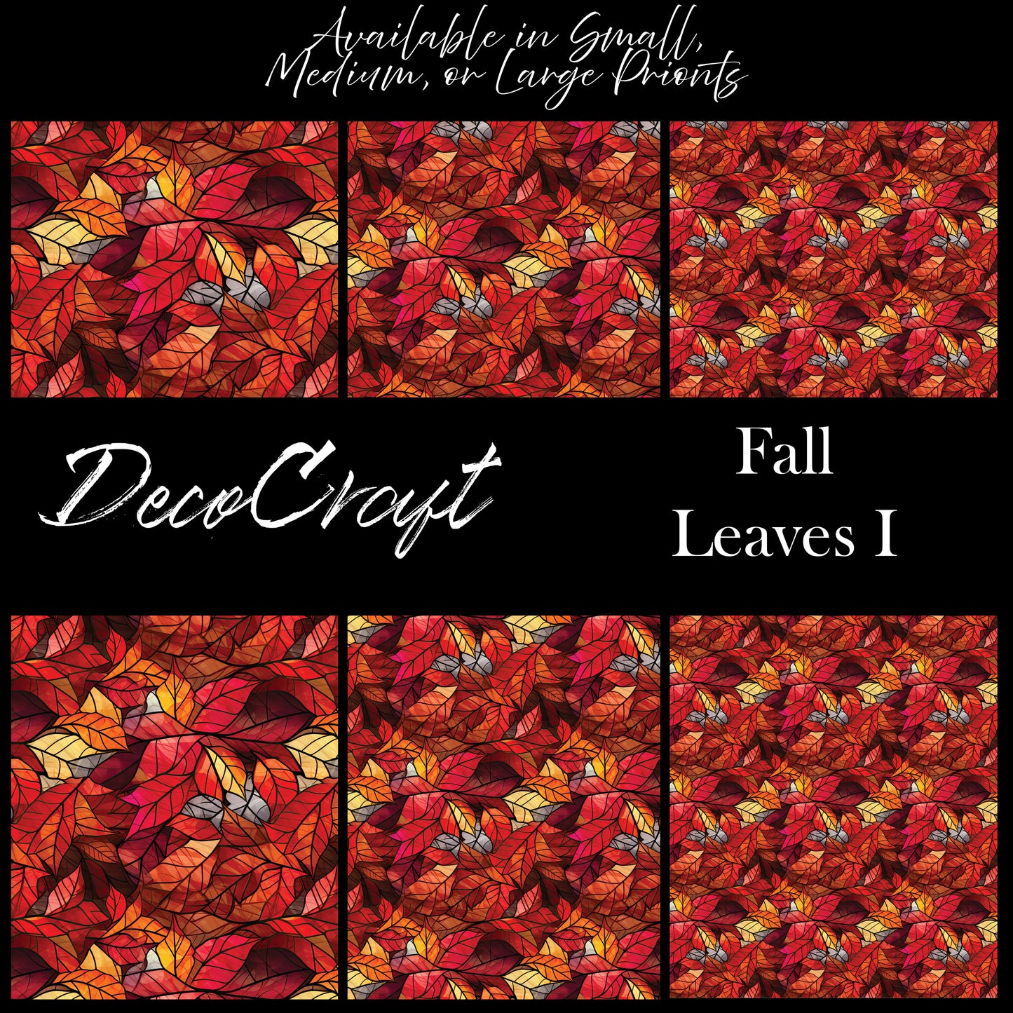 DecoCraft - Stained Glass - Fall Leaves I