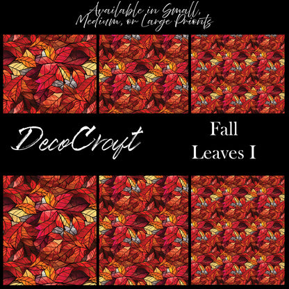 DecoCraft - Stained Glass - Fall Leaves I