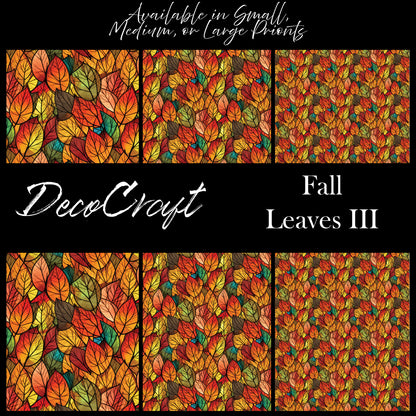 DecoCraft - Stained Glass - Fall Leaves III