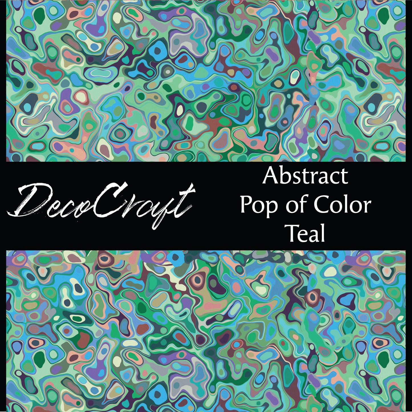 DecoCraft - Abstract - Pop of Color - Teal