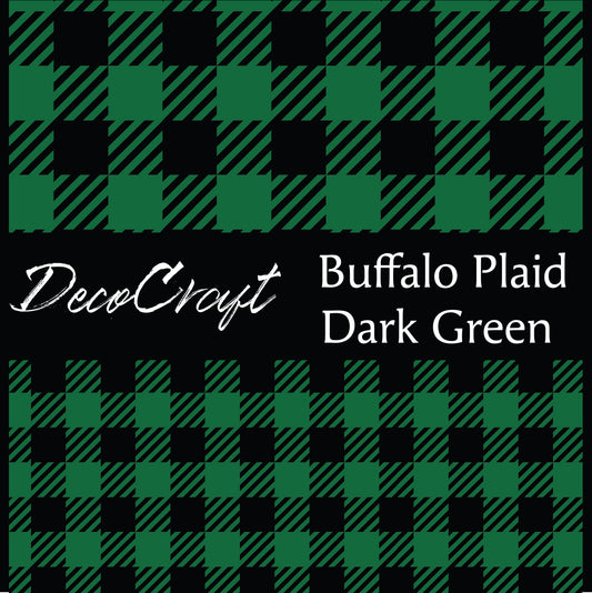 DecoCraft Christmas - Plaid - Buffalo Paid Dark Green