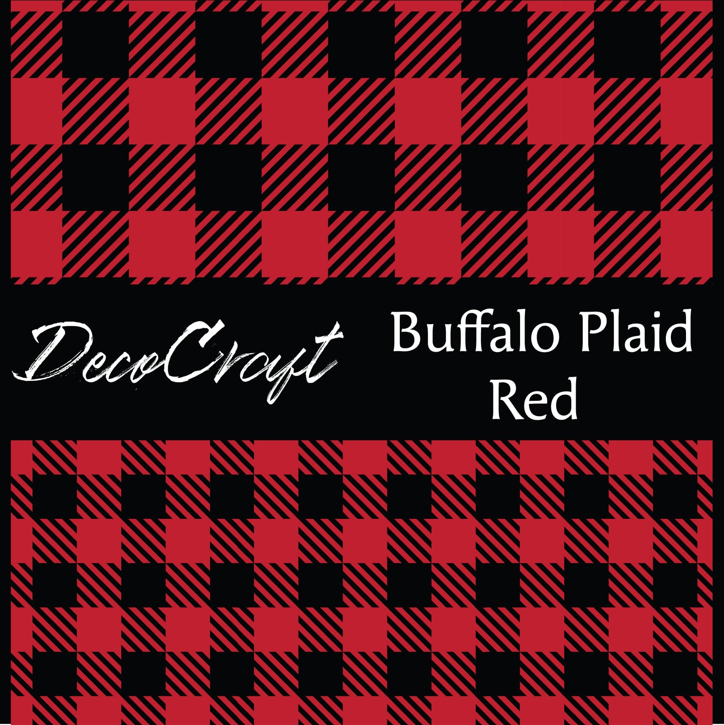 DecoCraft Christmas - Plaid - Buffalo Paid Red