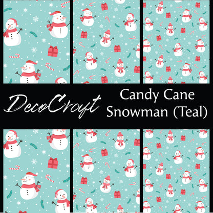 DecoCraft Christmas - Snowman - Candy Cane Snowman