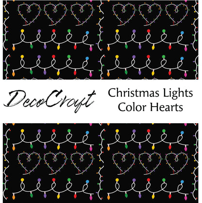 DecoCraft Christmas - Christmas Lights Color Hearts