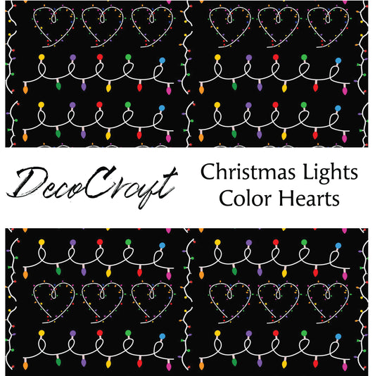 DecoCraft Christmas - Christmas Lights Color Hearts