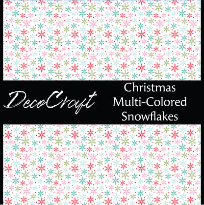 DecoCraft Christmas - Multi-Colored Snowflakes