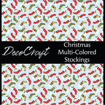DecoCraft Christmas - Christmas Multicolored Stockings