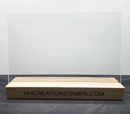 1/8" Clear Cast Acrylic Sheets - Glossy on Both Sides - 11.75" x 19"